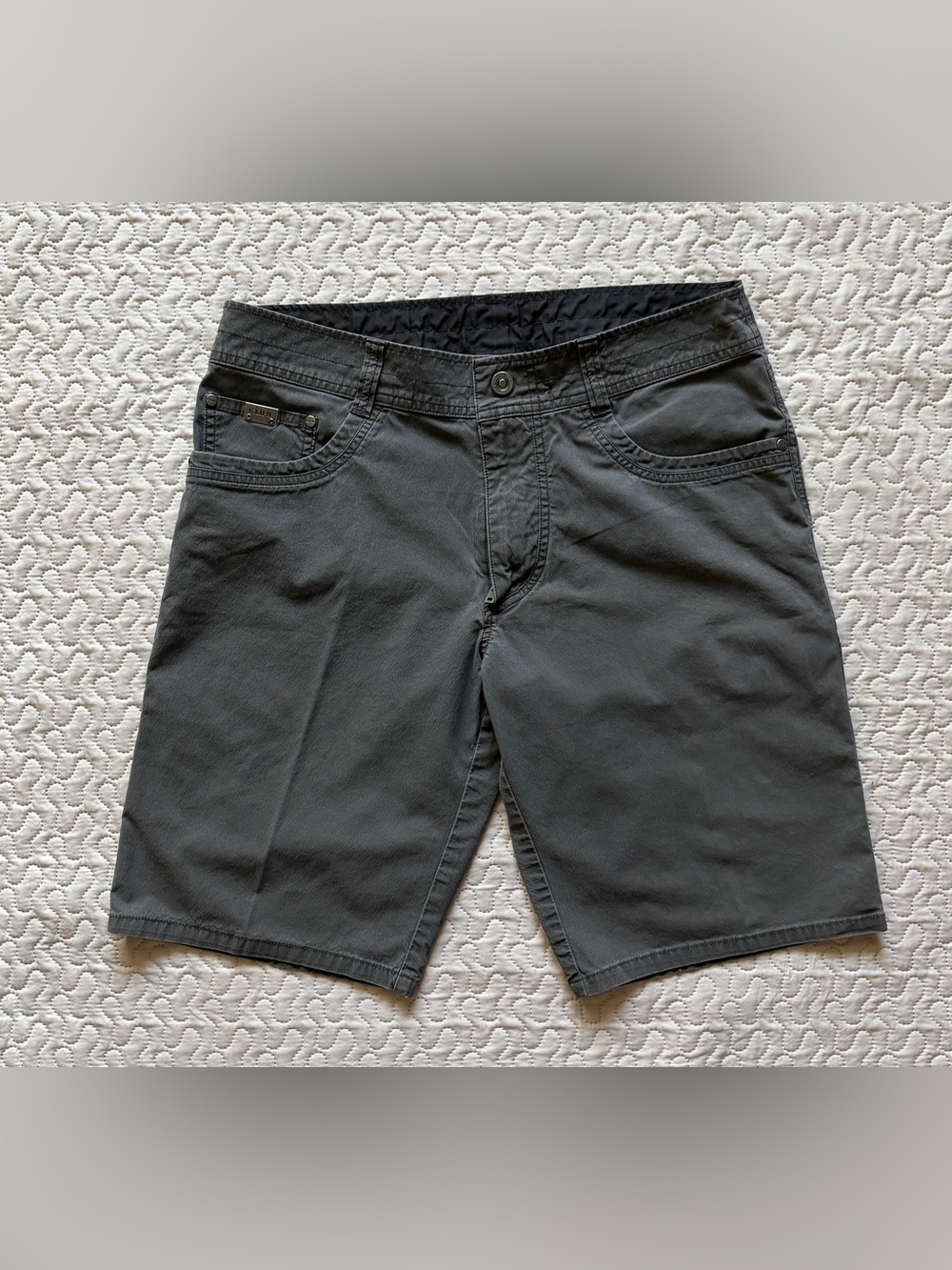 KUHL Cargo Activewear Men's Shorts 34 “11 Vintage Patinadye Dark Gray Gray